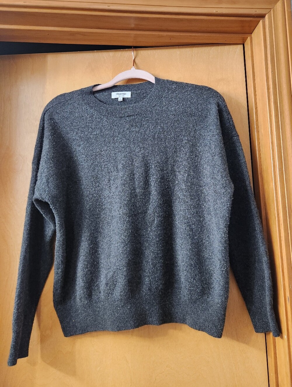 Madewell Men's Charcoal Crewneck Sweater